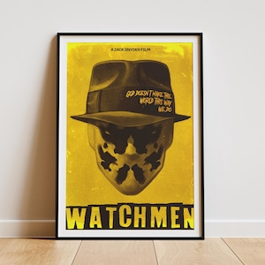 Watchmen Rorschach Movie Poster: Zack Snyder Film Quote Art (Digital Download