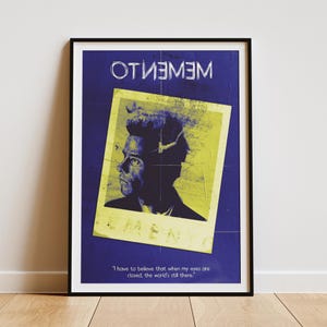 Memento Movie Poster: Retro Film Noir Art (Digital Download A1-A4, PDF & JPG Files)
