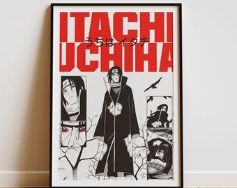 Itachi Uchiha Anime Poster: Naruto Manga Wall Art (Digital Download)