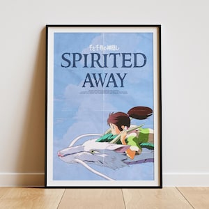 Spirited Away Anime Poster: Studio Ghibli Wall Art (Digital Download, PDF/JPG File A1-A4 Sizes)