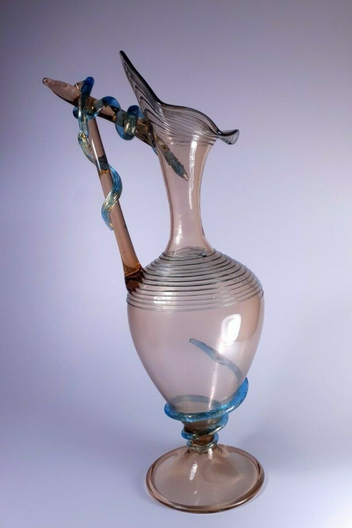 1890s rare antonio salviati 'fume' turquoise glass Etsy