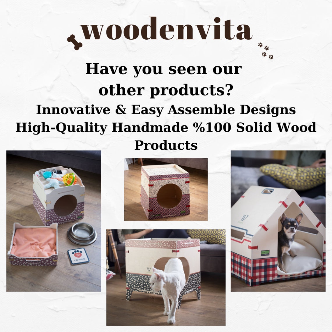 Katzenbett Katzenkissen moderne Katzenhaus Indoor Cat | Etsy