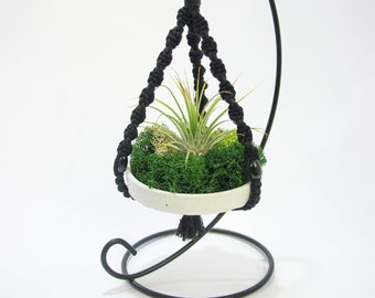 Air Planter, Hanging Air Plant, Macrame Air Plant