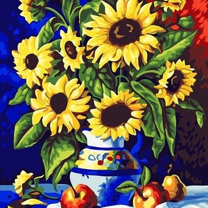 Sunflowers Paint by Numbers