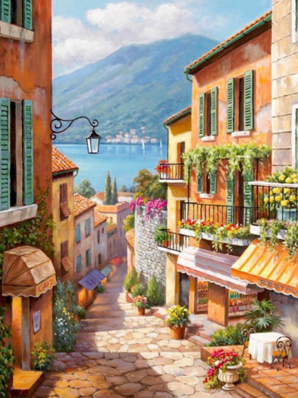 Italian Street Paint by Numbers