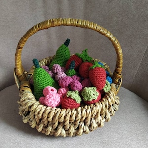 Crocheted fruit set (26 pieces) for the store