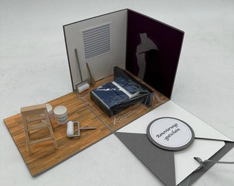 Vale de renovación de caja explosiva, mundo en miniatura, embalaje original del dinero, vale personalizado