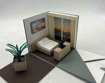 Explosion box hotel voucher, city trip, short trip, original packaging for holiday money