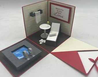 Explosion box wellness, time out, voucher for a wellness weekend, individual and personalized birthday gift