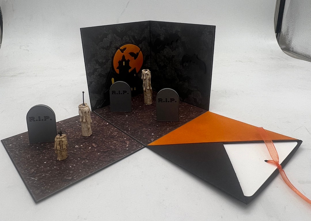 Halloween Explosion Box, Halloween Party Invitation, Individual Voucher ...