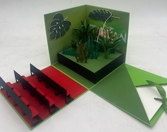 Tarzan explosion box, theater, opera, musical, original gift voucher packaging