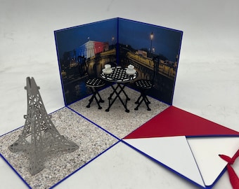 Paris explosion box, original holiday voucher, personalized money packaging, Disneyland