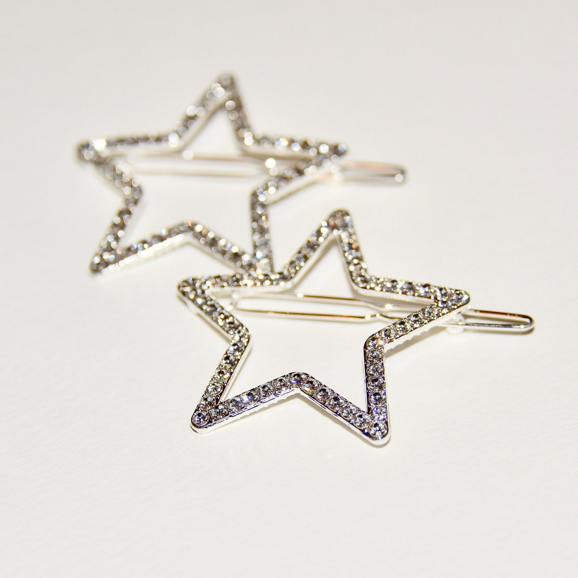 Sparkling Star/Diamond/Crystal Hair clips/ Barrette Etsy