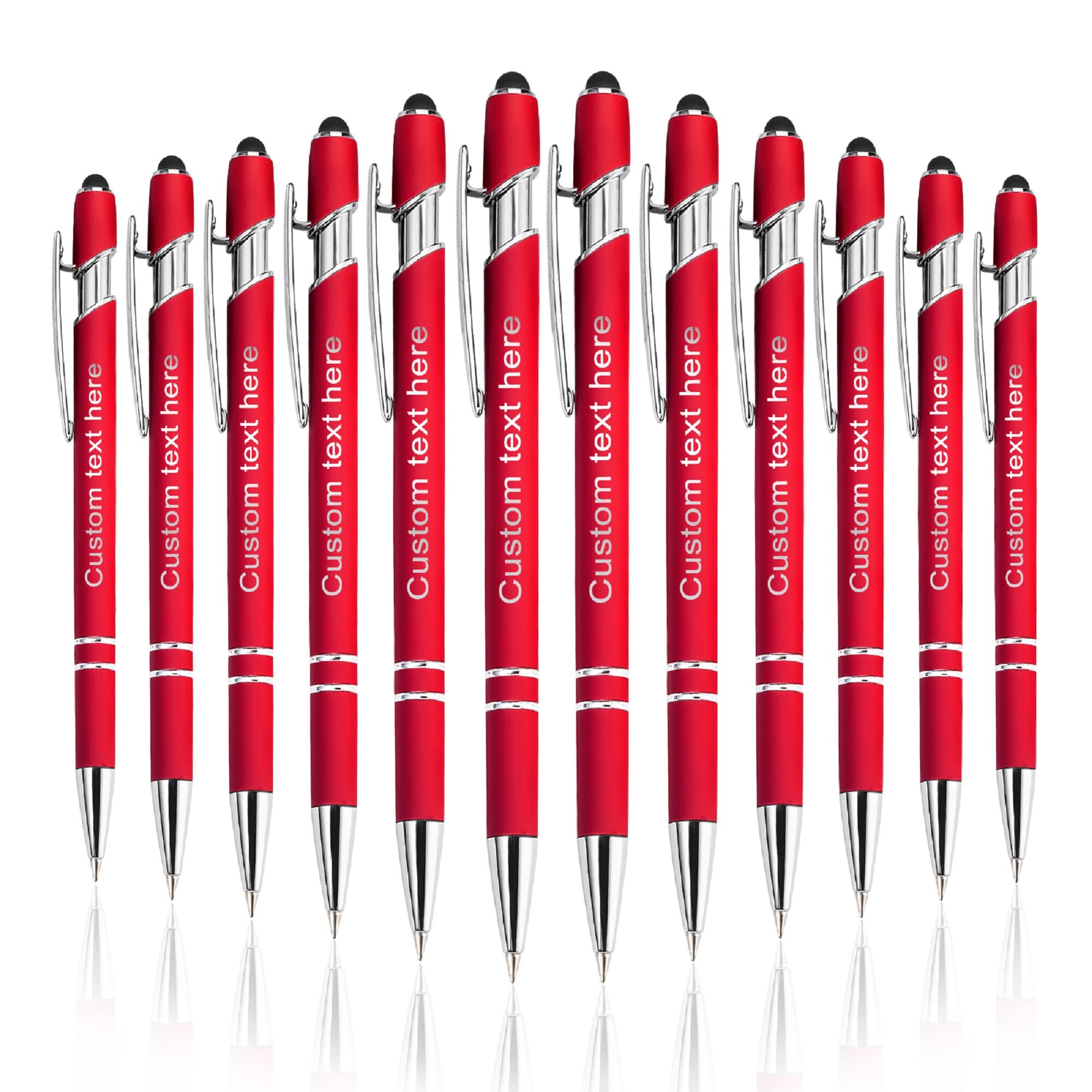 Personalized Pens Bulk with Name Stylus Tip Black Ink 0.5 mm Etsy