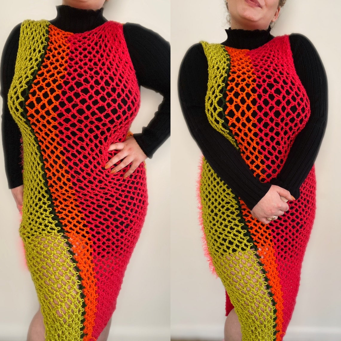 Hot Mesh Dress Crochet Pattern PDF - Etsy