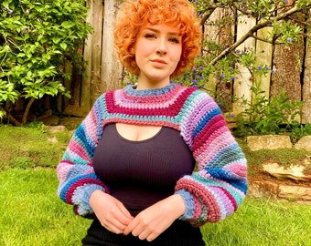 Sleevie Nicks Shrug Crochet Pattern PDF