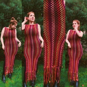 Hot Mesh Dress Crochet Pattern PDF