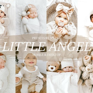 6 LITTLE ANGEL Lightroom Mobile & Desktop Presets, Mom Blogger Preset, Family Presets, Baby Presets, Newborn Presets, Instagram Presets, Vsco