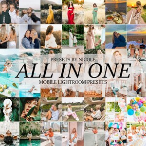 BUNDLE 51 Preset Collections 313 Mobile Lightroom Presets All in one, Blogger Presets, Family Presets, Instagram Presets, Vsco Filters, DNG