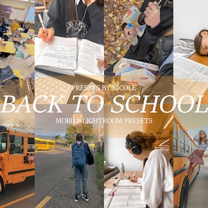 6 BACK TO SCHOOL Lightroom Mobile & Desktop Presets, School Presets, Family Presets, Blogger Presets, Instagram Presets, Autumn Presets,Vsco
