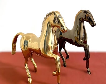 Brass Horse Figurines (Set of 2) | Handmade | 100% Brass