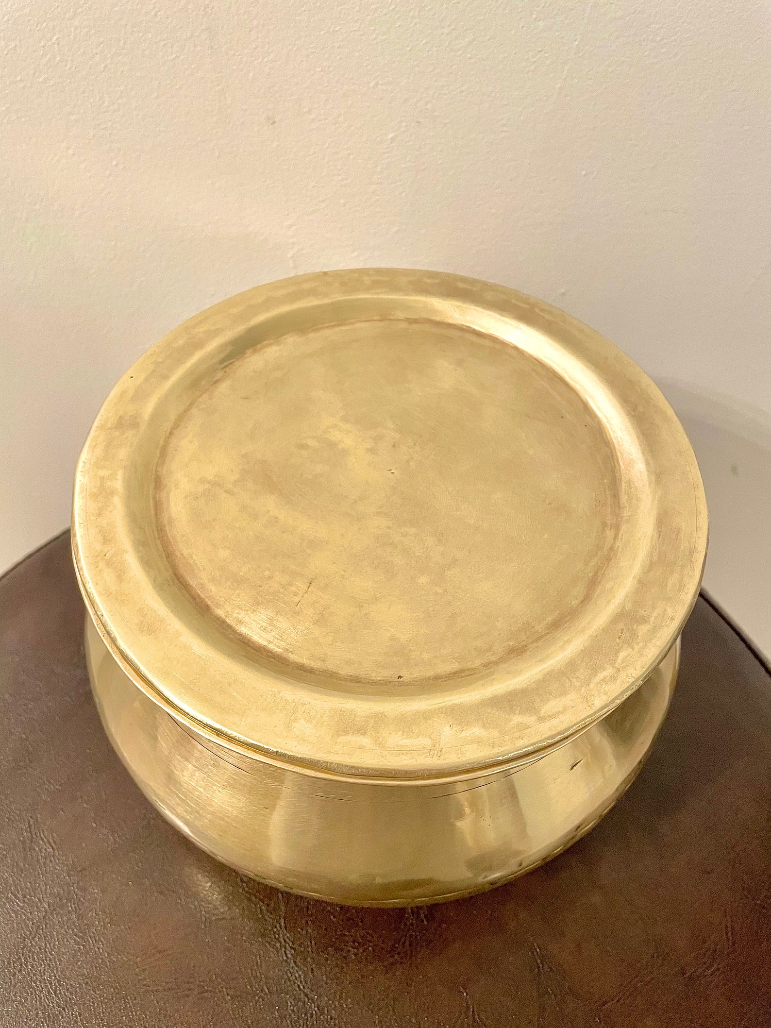 Brass Cookware/Serveware with lid 7inch diameter Completely Etsy