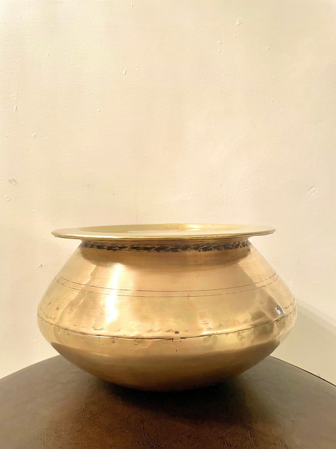 Brass Cookware/Serveware with lid 9inch diameter Completely Etsy