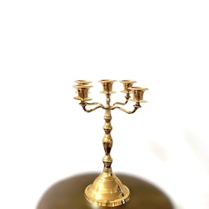 12.8 Inch Candle Stand | Brass Candle Stand | Completely Handmade | 100% Brass