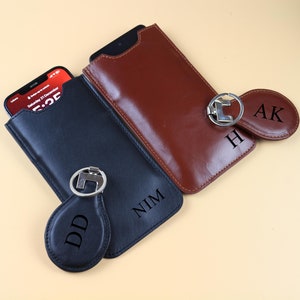 Leather iPhone 16 15 14 13 12 11  Pro Max sleeve / iPhone 13 12 mini case sleeve /SE 2/ Samsung/Andriod/Birthday Gift for Him,Her Valentine