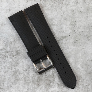 Black Silicon Watch Strap 20mm Replacement Rubber Band 22mm Waterproof Quick Release for Diver Watche ,Tudor/Seiko/Omega/Oris/G10/tag heuer