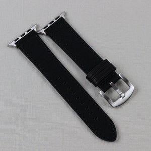 Tela nera Apple Watch Band iWatch Band Apple Watch Strap 42 44 45 49 38 40mm Apple Watch cinturino da polso Apple Watch Ultra, regalo per lui/lei
