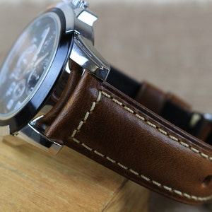 Leather Watch Strap 20mm Watch Band 22mm Quick Release Watch Strap Womans Replacement Watch strap for Men Personalised Gift for him/Husband