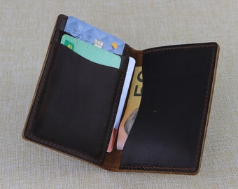 Personalized Card Holder Minimalist Custom Wallet Cardholder for Men, Women Card Wallet Personalised Gift for Men/Husband/Dad/boyfriend/Son