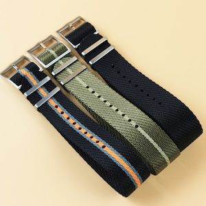 Twill Watch Strap 22mm Nylon Watch Strap 20mm One Piece Replacement Watch Band Military Straps for Rolex/Tudor/Seiko/Omega/Oris