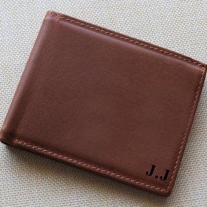 Valentines Gift Personalised Men's Wallet Genuine Leather, Personalized Fathers Day Gift for Him, Boyfriend, Anniversary, Husband, Christmas