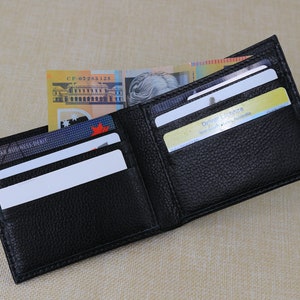 Leather Wallet Mens Handmade Custom Wallet Groomsmen Gift for Him, Minimalist Anniversary Gift for Men, Dad Fathers Husband Fathers day Gift