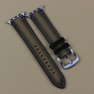 Khaki Apple Watch Band Canvas Apple Watch Band iWatch Band Apple Watch Strap 42 44 45 49 38 40mm Apple Watch wrist strap Apple Watch Ultra