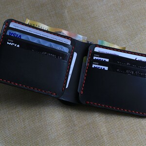 Personalised Leather Wallet for Men, Father's Day Custom Wallet Anniversary Gift for Valentines/Dad /Him/ Husband/ Boyfriend/Son/ Groomsmen