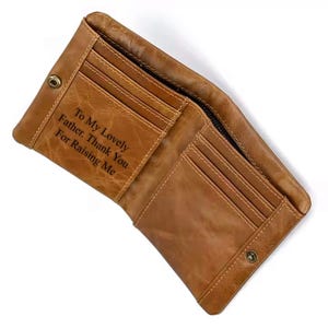 Genuine Leather Zipper Wallet For Men & Women Bifold RFID Safe With Coin Pocket, Best Gift for Retirement, Birthday, Graduation, Anniversary