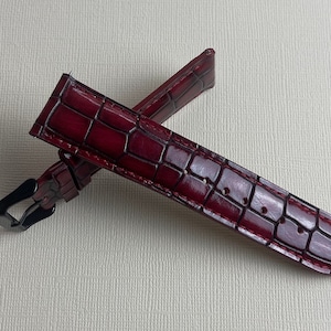 Crocodile Watch Strap 20mm Leather Watch Band 22mm Quick Release Watch Strap for Men Replacement Watch Band for Women Custom Wristwatch Band