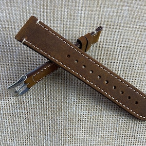 Leather Watch Strap 20mm Replacement Watch Band 22mm Quick Release watch Strap Personalised watch strap for men women, Gift for Him/Husband