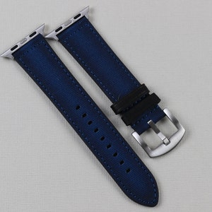 Cinturino Apple Watch blu cinturino Apple Watch in tela cinturino iWatch cinturino Apple Watch 42 44 45 49 38 40mm cinturino da polso Apple Watch Apple Watch Ultra