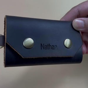 Llavero de cuero personalizado para hombre, organizador de llaves para mujer, llavero personalizado, regalo de aniversario para él, esposo y padrinos.