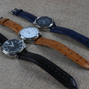 Leather Watch Strap 20mm Replacement Watch Band 22mm Quick Release watch Strap Wristwatch Band Personalised Watch Strap for Men Women Gift