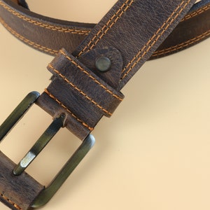Mens Leather Belt Personalized Perfect Anniversary Gift , Valentines Gift for Boyfriend/Groomsman/him/Husband/Dad/Son/Father&#39;s Day/son/
