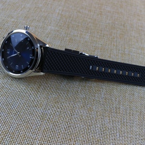 2nd Gen. FMK Rubber Watch Strap 20mm Black Watch Band 22mm Waterproof Band Quick Release Watch Band Rubber High end Suitable for Omega .....