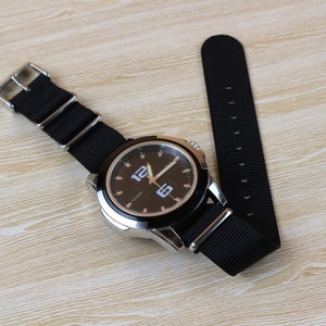Premium Bond Strap Nylon NATO Watch Band 20mm Nato Strap 22mm Black Military Watch Band 18mm Suitable for Rolex, Tudor, Seiko, Omega & Oris.