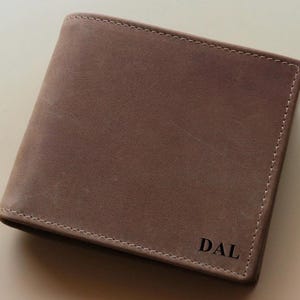 Personalized Wallet, Mens Wallet, Engraved Wallet, Groomsmen Wallet, Leather Wallet, Custom Wallet, Anniversary Gift for Him, Boyfriend Gift