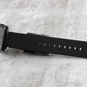 Cinturino Apple Watch nero Cinturino elastico in nylon Cinturino iWatch Cinturino Apple Watch 42 44 45 49 38 40mm Cinturino da polso Apple Watch Apple Watch Ultra