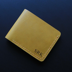 Personalised Leather Wallet for Men Custom Engraved 3rd Anniversary Gift for Dad Personalized Groomsman Gift for Him, Husband,Son,Boyfriend